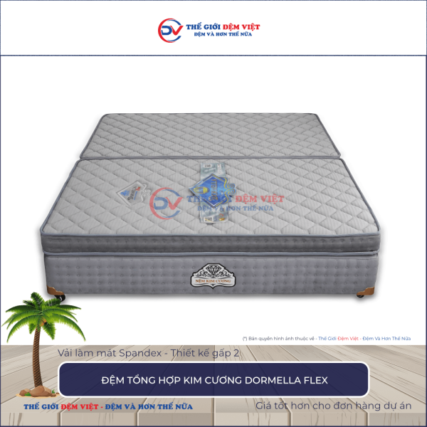 Đệm tổng hợp Kim Cương Dormella Flex